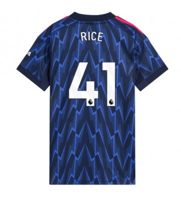 Arsenal Declan Rice #41 Replika Bortatröja Damer 2025-26 Kortärmad